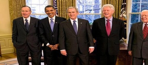 President elect Obama meets with former Presidents