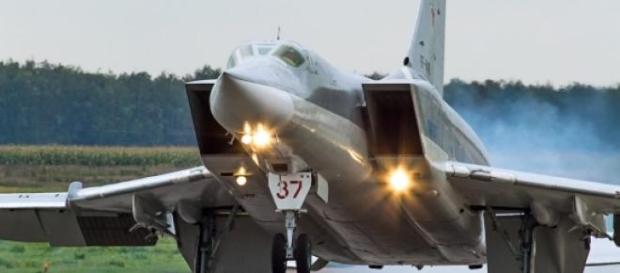 Tu-22M que participa nos treinos das FAs russas. Tu-22M que participa nos treinos das FAs russas.