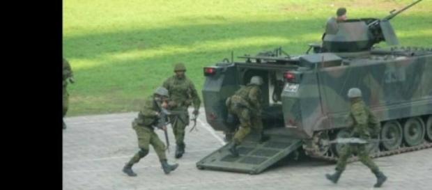 Lituania efectueaza exercitii militare Lituania efectueaza exercitii militare