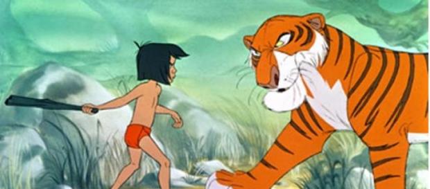 Mowgli y Shere Khan luchando en la final Mowgli y Shere Khan luchando en la final