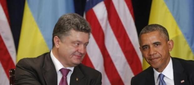 Petro Poroshenko si Barack Obama Petro Poroshenko si Barack Obama