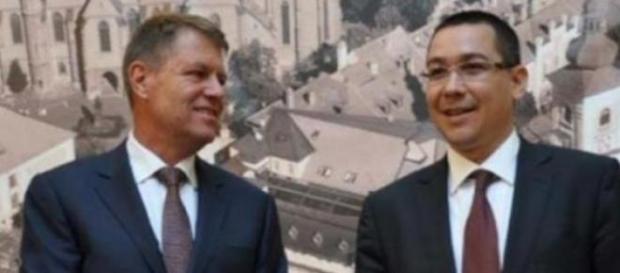 Klaus Johannis si Victor Ponta Klaus Johannis si Victor Ponta