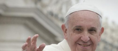Un'immagine gioiosa di Papa Francesco