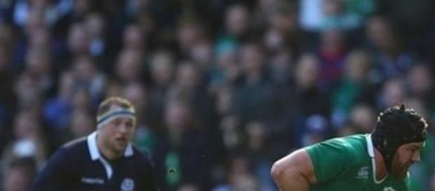 Sean O'Brien scored two tries for Ireland Sean O'Brien scored two tries for Ireland