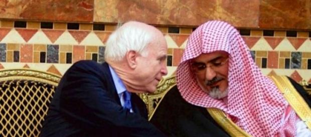 US Senator McCain & one of the Saudi Royal Family. US Senator McCain & one of the Saudi Royal Family.