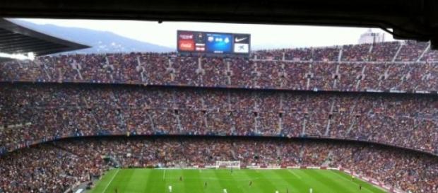 Das Camp Nou, das Stadion von Barcelona. Das Camp Nou, das Stadion von Barcelona.