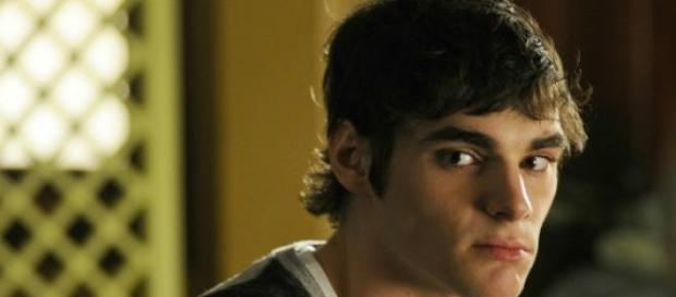 R. J. Mitte em cena do seriado R. J. Mitte em cena do seriado