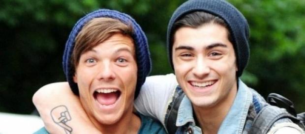 Zayn e Louis estão no centro da polémica. Zayn e Louis estão no centro da polémica.