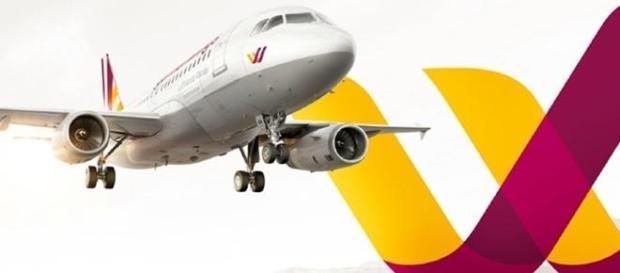 Germanwing aircraft and logo Germanwing aircraft and logo