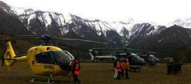 Medios de rescate franceses en la zona de rescate Medios de rescate franceses en la zona de rescate