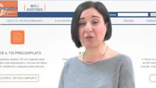 Il video tutorial per il modello 730 precompilato