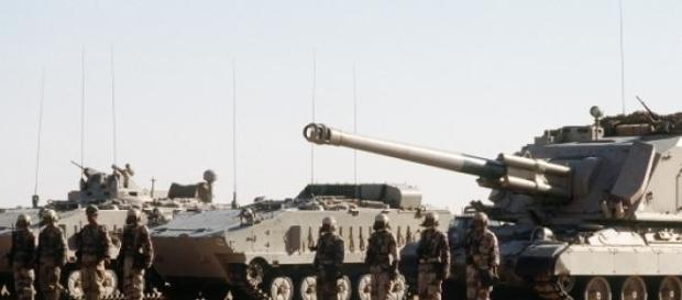 L'Arabie saoudite prête à défendre sa frontière. L'Arabie saoudite prête à défendre sa frontière.