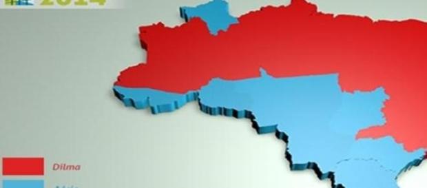 O Brasil dividido depois da eleição de 2014 O Brasil dividido depois da eleição de 2014
