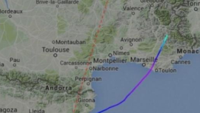 La rotta anomala dell'aereo