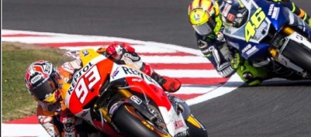 Marc Marquez y Valentino Rossi Marc Marquez y Valentino Rossi