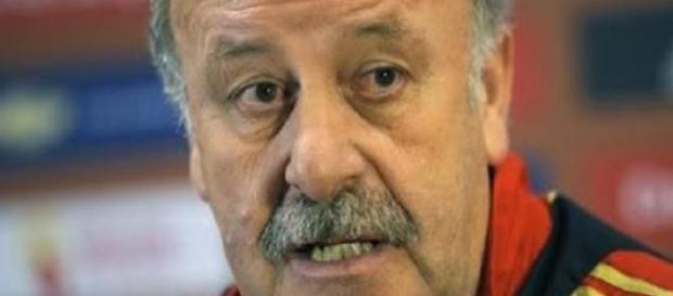 Vicente del Bosque, durante una rueda de prensa Vicente del Bosque, durante una rueda de prensa
