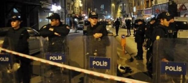 Police in the Kagithane district, Istanbul. Police in the Kagithane district, Istanbul.