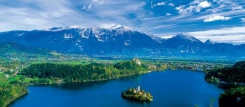 A beleza do Lago Bled, na Eslovênia