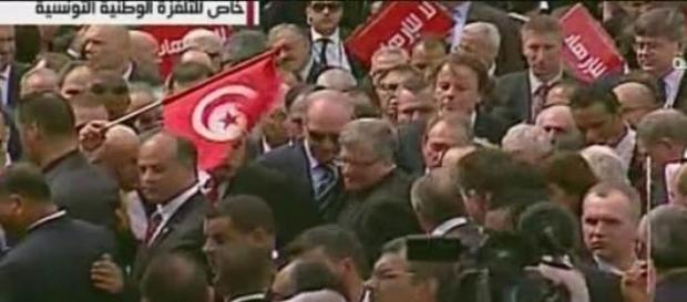 Marsz przeciwko terroryzmowi w Tunisie Marsz przeciwko terroryzmowi w Tunisie