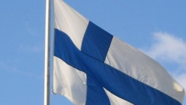 In foto, la bandiera della Finlandia 