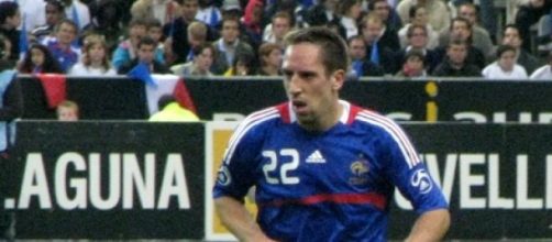 Franck Ribery con la maglia dei Bleus.