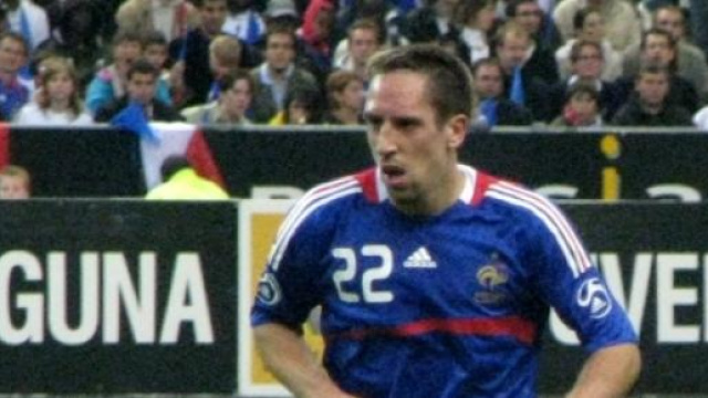 Franck Ribery con la maglia dei Bleus.