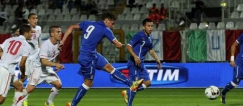 L'Italia Under 21 contro la Serbia