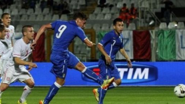 L'Italia Under 21 contro la Serbia