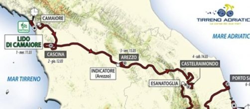 Tirreno Adriatico 2015, percorso