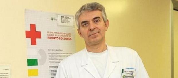 Il dottor Piccioni, tornato al lavoro dopo il coma Il dottor Piccioni, tornato al lavoro dopo il coma