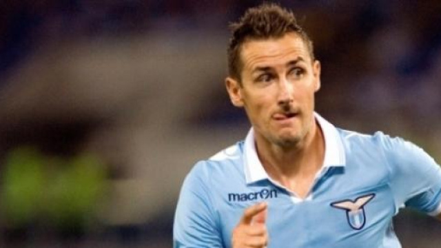 Klose, autore del momentaneo vantaggio laziale