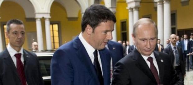 Matteo Renzi si Vladimir Putin Matteo Renzi si Vladimir Putin