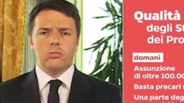 Renzi presenta le linee guida della riforma scuola