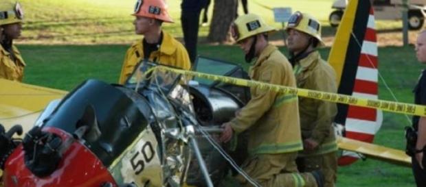 Avioneta destrozada de Harrison Ford. Avioneta destrozada de Harrison Ford.