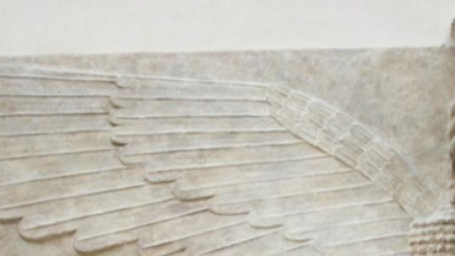 Taureau ailé à tête d'homme au British Museum.