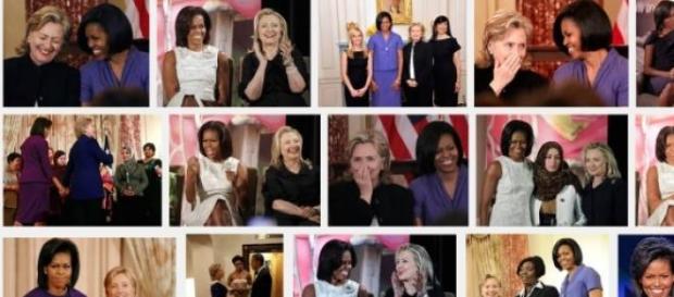 Michelle Obama & former S.of State Hillary Clinton Michelle Obama & former S.of State Hillary Clinton