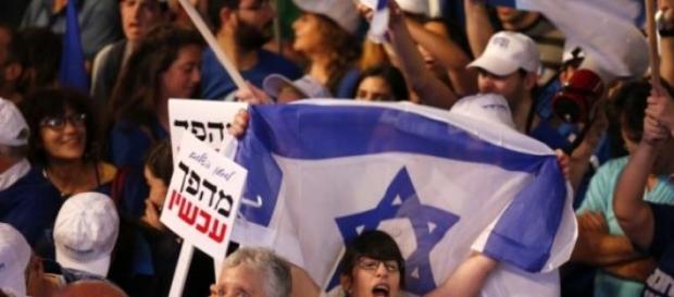 O mote foi "Israel quer uma mudança". O mote foi "Israel quer uma mudança".