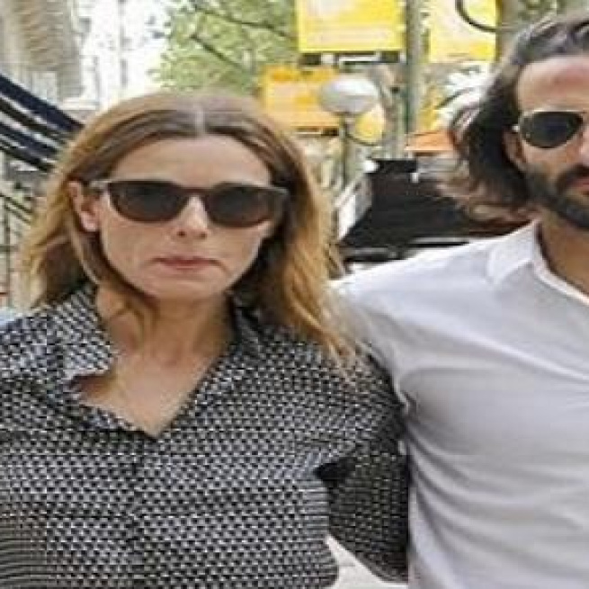 Raquel Sánchez SIlva con su novio Matias Dumont.