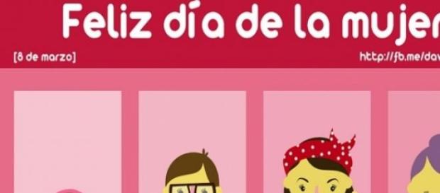 Cartel que celebra el Día de la Mujer. Cartel que celebra el Día de la Mujer.
