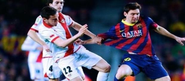 Imagen del encuentro entre el Barcelona y el Rayo Imagen del encuentro entre el Barcelona y el Rayo