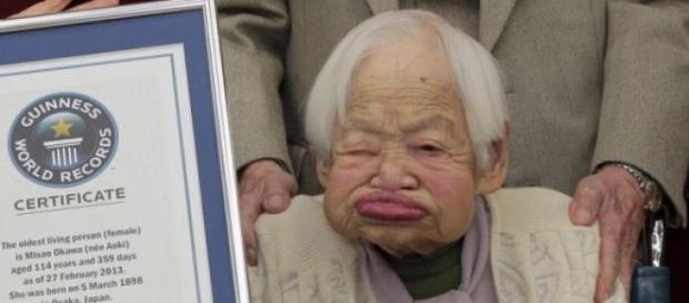 Misao Okawa si è spenta serenamente a 117 anni. Misao Okawa si è spenta serenamente a 117 anni.