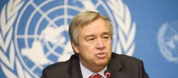António Guterres numa conferência da ONU em Génova António Guterres numa conferência da ONU em Génova