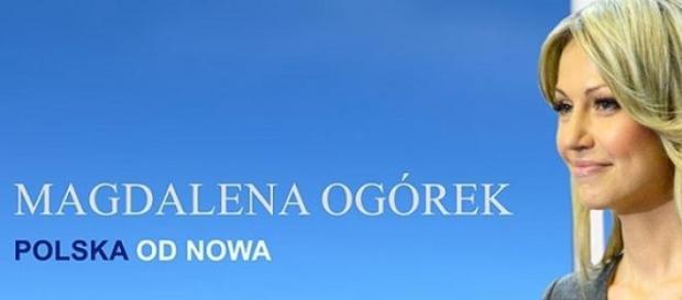 Magdalena Ogórek - poster wyborczy, mat. prasowy Magdalena Ogórek - poster wyborczy, mat. prasowy