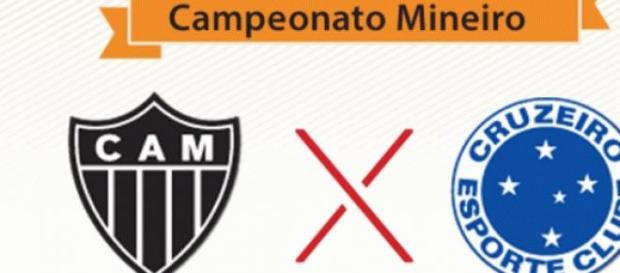 Atlético e Cruzeiro clássico no Mineirão. Atlético e Cruzeiro clássico no Mineirão.