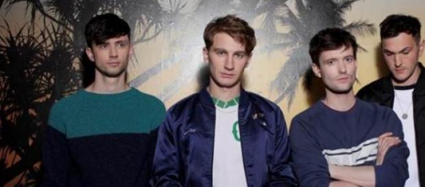 Glass Animals, Drew is third from the left. Glass Animals, Drew is third from the left.