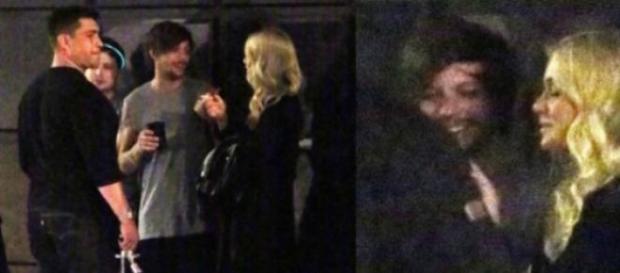 Louis Tomlinson divertido com esta loira Louis Tomlinson divertido com esta loira