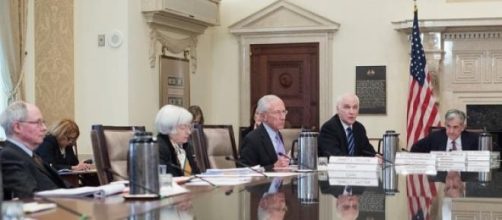 Una riunione della Federal Reserve.