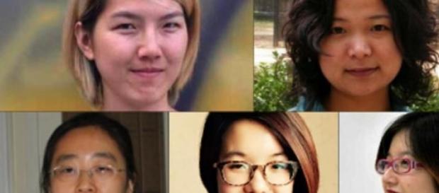 As 5 ativistas que ainda estão presas na China As 5 ativistas que ainda estão presas na China