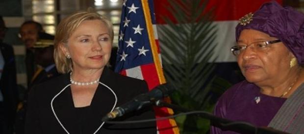 Hillary Clinton et Ellen Johnson-Sirleaf Hillary Clinton et Ellen Johnson-Sirleaf