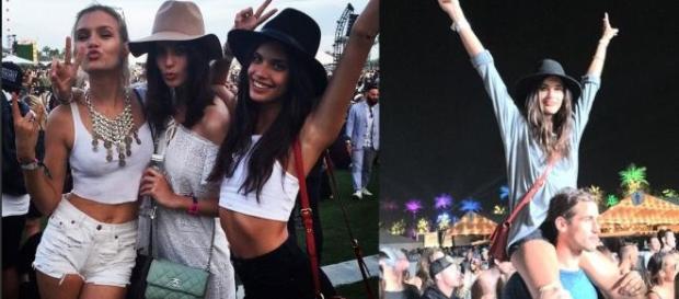 Sara Sampaio muito divertida no Coachella Sara Sampaio muito divertida no Coachella